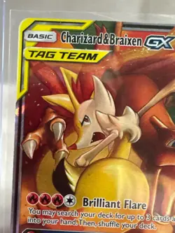 Pokemon Charizard & Braixen GX Ultra Rare Holo 22/236 Sm-Cosmic Eclipse 270 HP - Image 2