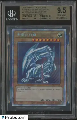 2020 Yu-Gi-Oh! Prismatic Secret Bews Get Campgn Blue Eyes White Dragon BGS 9.5 - Image 1