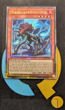 RA04-EN022 Miscellaneosaurus Quarter Century Secret Rare 1st Ed YuGiOh - Image 1