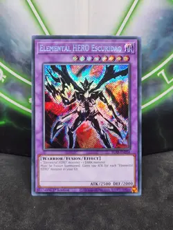 Yugioh Elemental Hero Escuridao BLAR-EN056 Secret Rare 1st Edition NM - Image 1