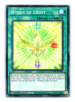 Wings of Light - AGOV-EN048 - Super Rare - 1st Edition Yugioh - Image 1