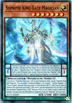 Supreme King Gate Magician - AGOV-EN001 - Super Rare - 1st Edition - Yugioh - Image 1