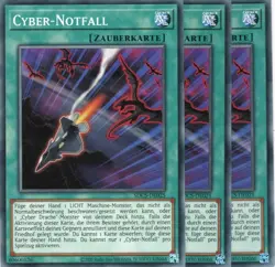yugioh 3x Cyber-Notfall SDCS-DE025 COMMON DEUTSCH - Image 1