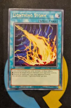 MZMU-EN116 Lightning Storm Rare 1st Edition YuGiOh - Image 1