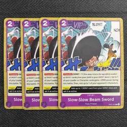 4x Slow-Slow Beam Sword | OP07-076 NM | Common | One Piece TCG Playset - Image 1