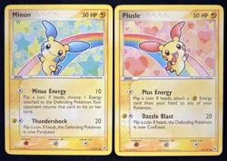 Plusle and Minun Hidden Legends 67/101 69/101 Pokemon Card Connected Art - LP - Image 1