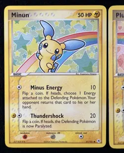 Plusle and Minun Hidden Legends 67/101 69/101 Pokemon Card Connected Art - LP - Image 3