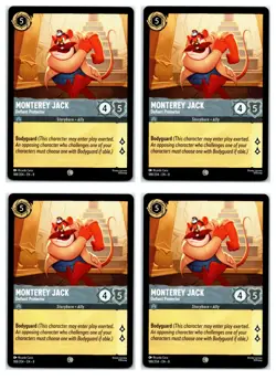 #188 Monterey Jack - Defiant Protector PLAYSET x4 2025 Lorcana Reign of Jafar 4x - Image 1