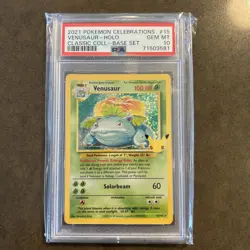 2021 POKEMON CELEBRATIONS CLASSIC COLLECTION #15 VENUSAUR-HOLO PSA 10 - Image 1