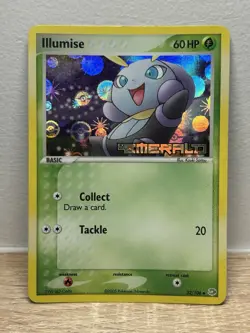 Illumise 32/106 Ex Emerald Reverse Holo Foil Stamped Pokemon Card MP LP - Image 1