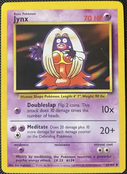 Jynx 031/102 Base Set Regular (See Photos) Pokemon Card - Image 1