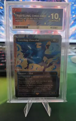 MTG - Final Fantasy Neon Blue Traveling Chocobo Ace 10 PERFECT SUBGRADES!! - Image 1