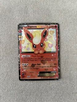 Pokemon 2016 Flareon EX Ultra Rare Generations RC6/RC32 170 HP Holo English Card - Image 1