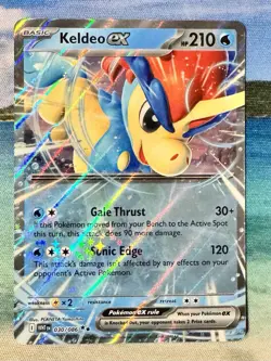Keldeo EX 030/086 White Flare Double Rare Holo Pokemon TCG Card NM Free Shipping - Image 1
