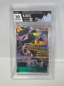One Piece Card Game Krieg OP03-025 SR English Pillars Of Strength NM HGA 10 - Image 1