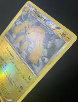 Galvantula 46/114 Black & White Reverse Holo *HEAVY DAMAGE* Pokemon Card - Image 3