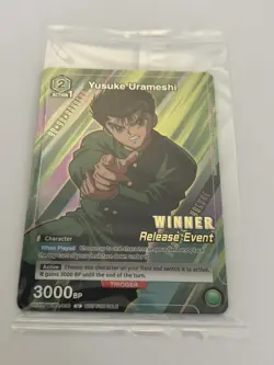 Union Arena Release Event Winner Card Yusuke Urameshi Foil YYH-1-036 (Sealed) - Image 1