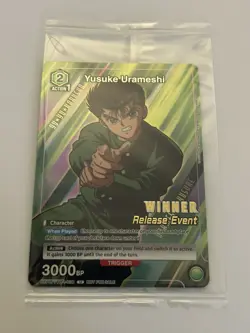Union Arena Release Event Winner Card Yusuke Urameshi Foil YYH-1-036 (Sealed) - Image 2