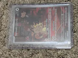 Pokemon TCG Team Rockets Meowth Card 203/182 Destined Rivals Set - Image 1