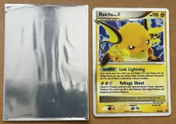 Pokemon Raichu LV.X Pokemon Card 99/100 2008 Nintendo English - Image 1