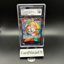 CGC 10 GEM MINT Hibari OP11-010 SR Flagship Battle Prize - ONE PIECE Card Game - Image 1