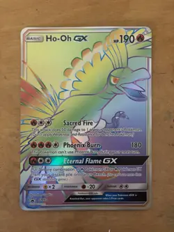 Pokemon Ho-Oh GX SM80 Sun & Moon Promo Full Art Holo Basic 190 HP Card 2017 - Image 1