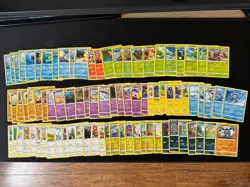 Pokemon Card Lot 84 Cards (SWSH09 Evolving Skies) - Common/Uncommon/Rare/No Holo - Image 1