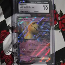 Mimikyu ex 004 Scarlet & Violet Promo Holo CGC 10 Pokemon TCG Card - Image 1