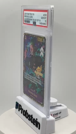 2025 One Piece OP09-076 Roronoa Zoro Top 16 Regional Championship Card PSA 10 - Image 2