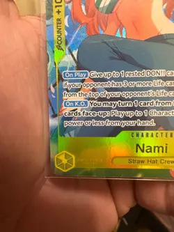 One Piece Card Game Nami SR Alt Art EB03-053 English NM Heroines Edition - Image 4