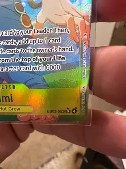 One Piece Card Game Nami SR Alt Art EB03-053 English NM Heroines Edition - Image 5