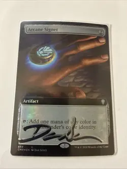 Shadow Signed By Artist - Commander Legends - Extended Foil - Arcane Signet - NM - Image 1