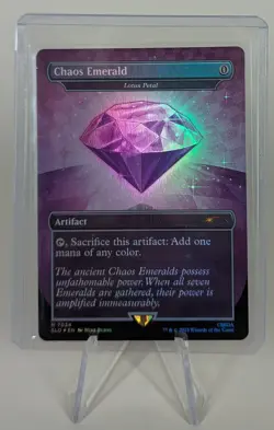 MTG Chaos Emerald - Lotus Petal (7034) | Purple | Secret Lair Drop (SLD) | Sonic - Image 1