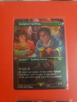 MTG Delighted Halfling The Lord of the Rings: Tales of Middle-earth 402 Foil... - Image 1