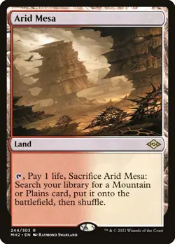 MTG Arid Mesa, Modern Horizon 2 #244, Land, Excellent Condition MTG - Image 1