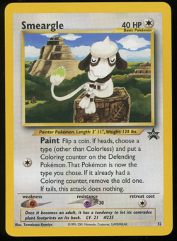 Pokemon - WOTC Black Star Promo - Smeargle - #32 - Image 1