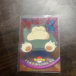 Topps Pokemon TV Animation Edition Series 3 Holo Foil #143 Snorlax - Image 1