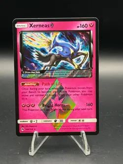 Pokemon TCG Xerneas Prism Star SM Lost Thunder 144/214 NM - Image 1
