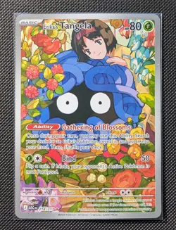 Erika's Tangela 218/217 Pokemon TCG Ascended Heroes Illustration Rare NM - Image 1