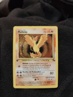 Pokemon TCG- MOLTRES #12 HOLO set FOSSIL - 1a Prima Edizione ITA 12/62 2000 - Image 2