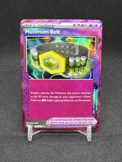 Maximum Belt 117/131 Prismatic Evolutions Pokemon TCG ACE SPEC Trainer Rare Holo - Image 1
