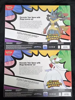 Pokemon Ascended Heroes Premium Poster Collection Mega Lucario/Gardevoir Bundle - Image 2