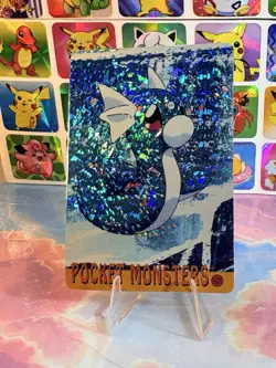 Pokemon Pikachu Vintage Pocket Monsters Vending HOLO Prism Sticker 1998 bandai - Image 4