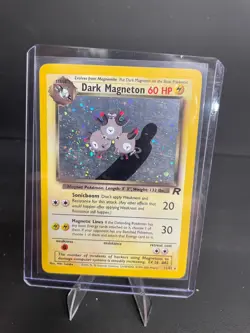 2000 Pokemon Team Rocket Dark Magneton Holo 11/82 WOTC Vintage Rare - Image 2