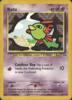 NATU 59/75 COMMON NEO DISCOVERY POKEMON MP - Image 2