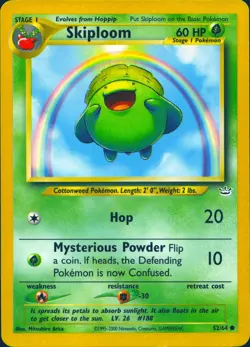 SKIPLOOM 52/64 COMMON NEO REVELATION POKEMON UNLIMITED MP - Image 1