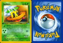 SUNKERN 78/111 COMMON NEO GENESIS POKEMON 1ST EDITION MP - Image 3