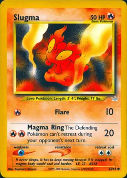 SLUGMA 53/64 COMMON NEO REVELATION POKEMON UNLIMITED MP - Image 1