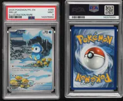 Piplup Illustration Rare Pokemon Mega Evolution Phantasmal Flames PFL PSA 9 MINT - Image 3
