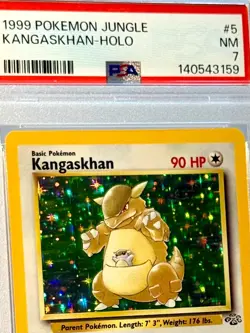 PSA NM 7 (1999) KANGASKHAN-HOLO POKEMON JUNGLE #5 VINTAGE/RARE **NICE** - Image 1